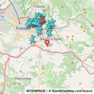 Mappa Via del Carota, 50012 Bagno a Ripoli FI, Italia (3.9795)
