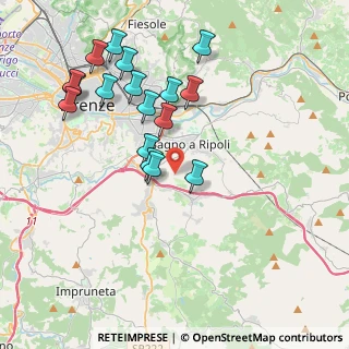 Mappa Via del Carota, 50012 Bagno a Ripoli FI, Italia (4.10824)