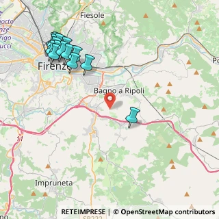 Mappa Via del Carota, 50012 Bagno a Ripoli FI, Italia (5.38333)