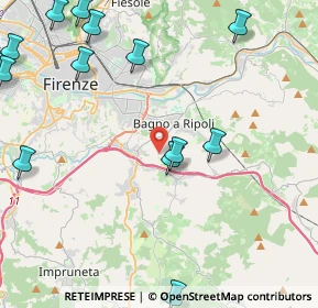 Mappa Via del Carota, 50012 Bagno a Ripoli FI, Italia (6.08214)
