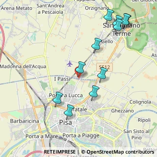 Mappa Via Thomas Edison Gello, 56123 Pisa PI, Italia (2.40545)