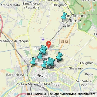 Mappa Via Thomas Edison Gello, 56123 Pisa PI, Italia (1.684)