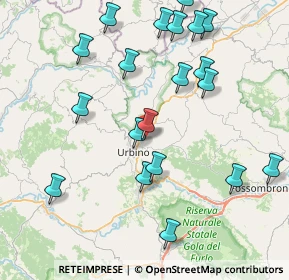 Mappa Località Sasso, 61029 Urbino PU, Italia (9.2595)