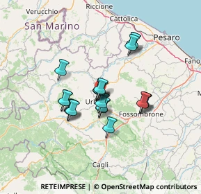 Mappa Località Sasso, 61029 Urbino PU, Italia (10.446)