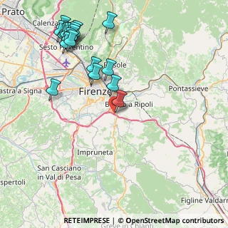 Mappa Strada regionale 222 Chiantigiana, 50012 Bagno a Ripoli FI, Italia (10.595)