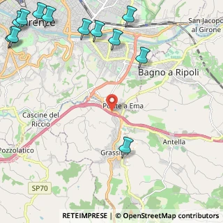 Mappa Strada regionale 222 Chiantigiana, 50012 Bagno a Ripoli FI, Italia (3.62667)