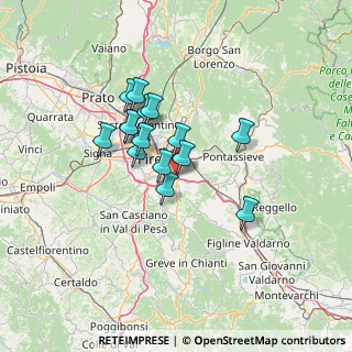 Mappa Strada regionale 222 Chiantigiana, 50012 Bagno a Ripoli FI, Italia (10.492)