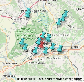 Mappa Viale Cristoforo Colombo, 50054 Fucecchio FI, Italia (6.54824)