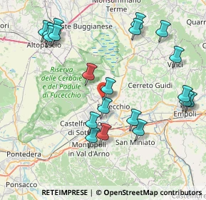 Mappa Viale Cristoforo Colombo, 50054 Fucecchio FI, Italia (9.29)