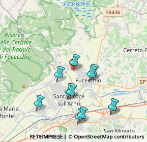 Mappa Viale Cristoforo Colombo, 50054 Fucecchio FI, Italia (3.90364)