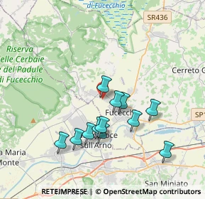 Mappa Viale Cristoforo Colombo, 50054 Fucecchio FI, Italia (3.43917)