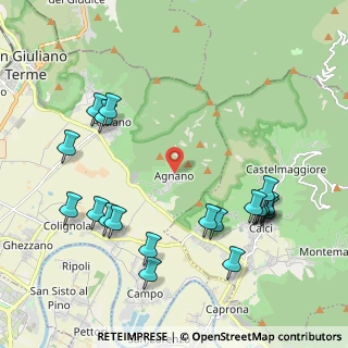 Mappa Via Giuseppe Viviani Agnano, 56011 Calci PI, Italia (2.469)