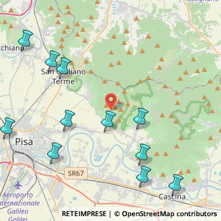Mappa Via Giuseppe Viviani Agnano, 56011 Calci PI, Italia (5.72091)