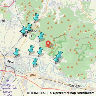 Mappa Via Giuseppe Viviani Agnano, 56011 Calci PI, Italia (4.07455)