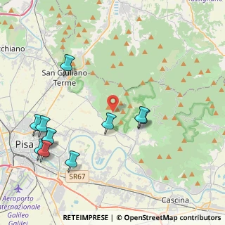 Mappa Via Giuseppe Viviani Agnano, 56011 Calci PI, Italia (5.09364)