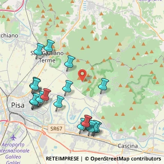 Mappa Via Giuseppe Viviani Agnano, 56011 Calci PI, Italia (5.046)