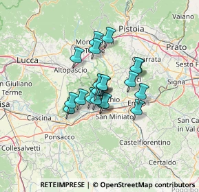 Mappa Via F. Bertoncini, 50054 Fucecchio FI, Italia (8.6285)