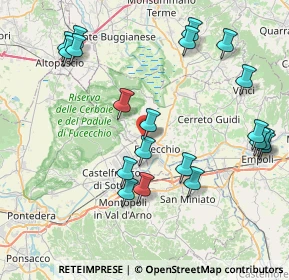 Mappa Via F. Bertoncini, 50054 Fucecchio FI, Italia (9.259)