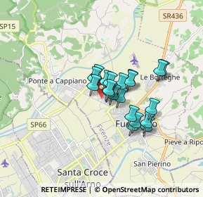 Mappa Via F. Bertoncini, 50054 Fucecchio FI, Italia (1.1365)