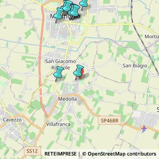 Mappa Via Giardini di Alboino, 41036 Medolla MO, Italia (2.93364)