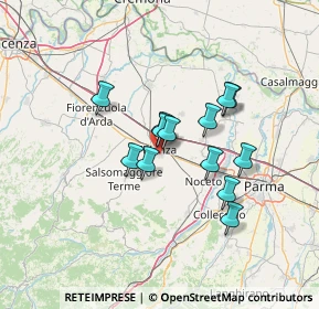 Mappa Via Giovanni Spadolini, 43036 Fidenza PR, Italia (10.37154)