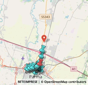 Mappa Via Viazza di Paradigna, 43122 Parma PR, Italia (5.33444)
