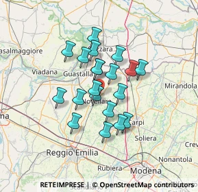 Mappa Via Enrico Mattei, 42017 Novellara RE, Italia (10.156)