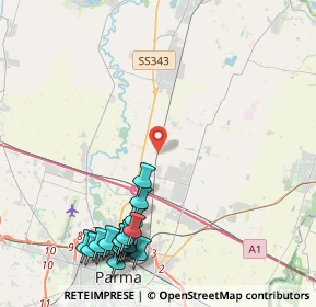 Mappa Strada Viazza di Paradigna, 43122 Parma PR, Italia (5.495)