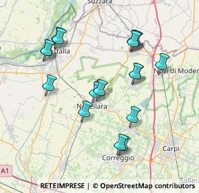 Mappa Via Tazio Nuvolari, 42017 Novellara RE, Italia (7.66)