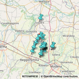 Mappa Via Tazio Nuvolari, 42017 Novellara RE, Italia (10.387)