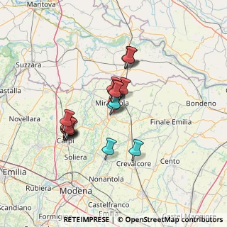 Mappa Via Sandro Pertini, 41036 Medolla MO, Italia (11.407)