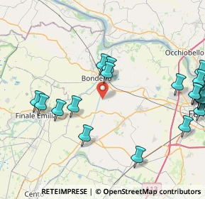 Mappa Strada Santa Bianca - Ponte Rodoni, 44012 Bondeno FE, Italia (10.874)