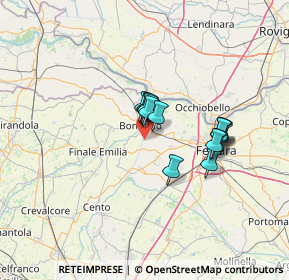 Mappa Strada Santa Bianca - Ponte Rodoni, 44012 Bondeno FE, Italia (9.87714)