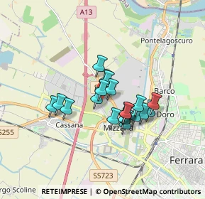 Mappa Via Maestri del Lavoro, 44122 Ferrara FE, Italia (1.225)