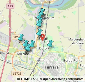 Mappa Via Indipendenza - Elementari Barco, 44122 Ferrara FE, Italia (1.66929)