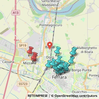 Mappa Via Indipendenza - Elementari Barco, 44122 Ferrara FE, Italia (2.041)