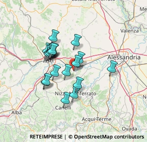 Mappa Piazza Italia, 14030 Rocchetta Tanaro AT, Italia (11.029)