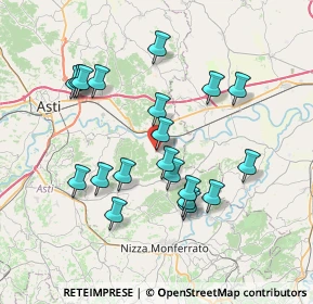 Mappa Piazza Italia, 14030 Rocchetta Tanaro AT, Italia (7.079)