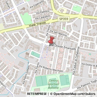 Mappa Via Oreste Emanuelli, 11, 43036 Fidenza, Parma (Emilia Romagna)