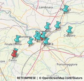 Mappa Via Amerigo Vespucci, 44124 Ferrara FE, Italia (13.4125)