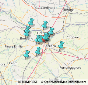 Mappa Via Amerigo Vespucci, 44124 Ferrara FE, Italia (9.145)