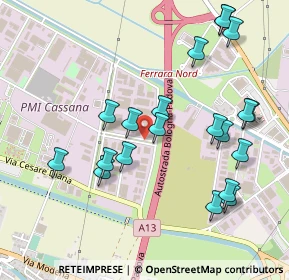 Mappa Via Amerigo Vespucci, 44124 Ferrara FE, Italia (0.5325)