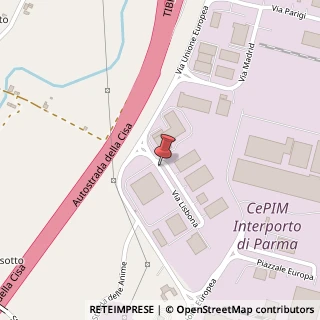 Mappa Cepim - Interporto DI Parma, 43010 Fontevivo, Parma (Emilia Romagna)