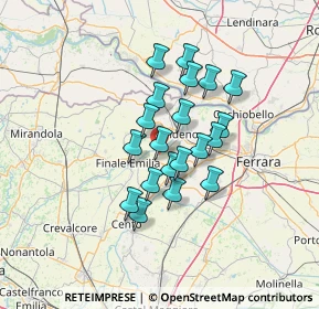 Mappa SP9, 44012 Bondeno FE, Italia (10.2165)