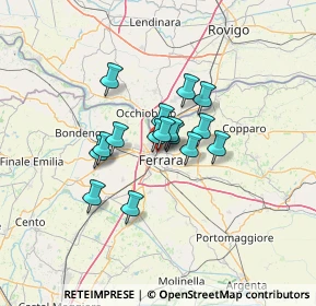 Mappa Via Gustavo Bianchi, 44122 Ferrara FE, Italia (8.58563)