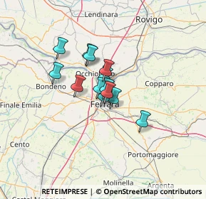 Mappa Via Gustavo Bianchi, 44122 Ferrara FE, Italia (7.63308)