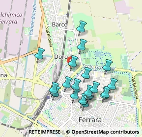 Mappa Via Gustavo Bianchi, 44122 Ferrara FE, Italia (0.9285)