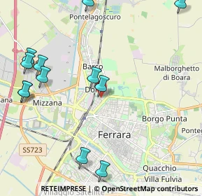 Mappa Via Gustavo Bianchi, 44122 Ferrara FE, Italia (2.66833)