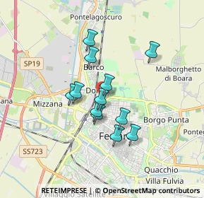 Mappa Via Gustavo Bianchi, 44122 Ferrara FE, Italia (1.31917)