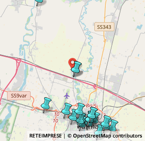 Mappa Via Ferdinando Santi, 43126 Parma PR, Italia (5.9555)